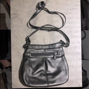 Crossbody Pewter Purse